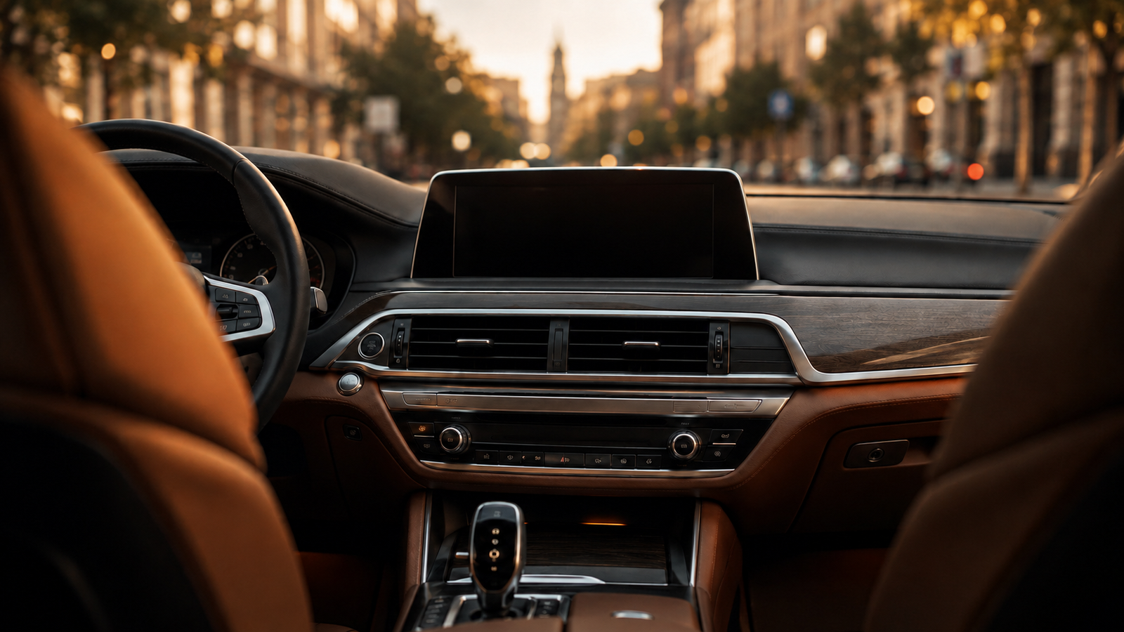Luxury car dashboard